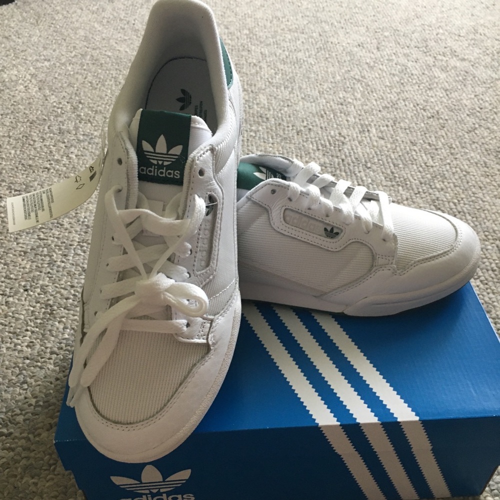 Adidas continental 80 unisex green white sneakers